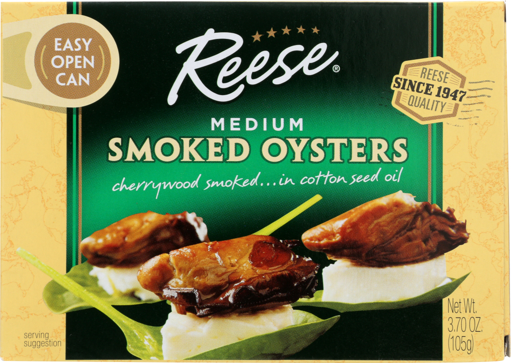 REESE: Smoked Oyster Medium, 3.7 Oz